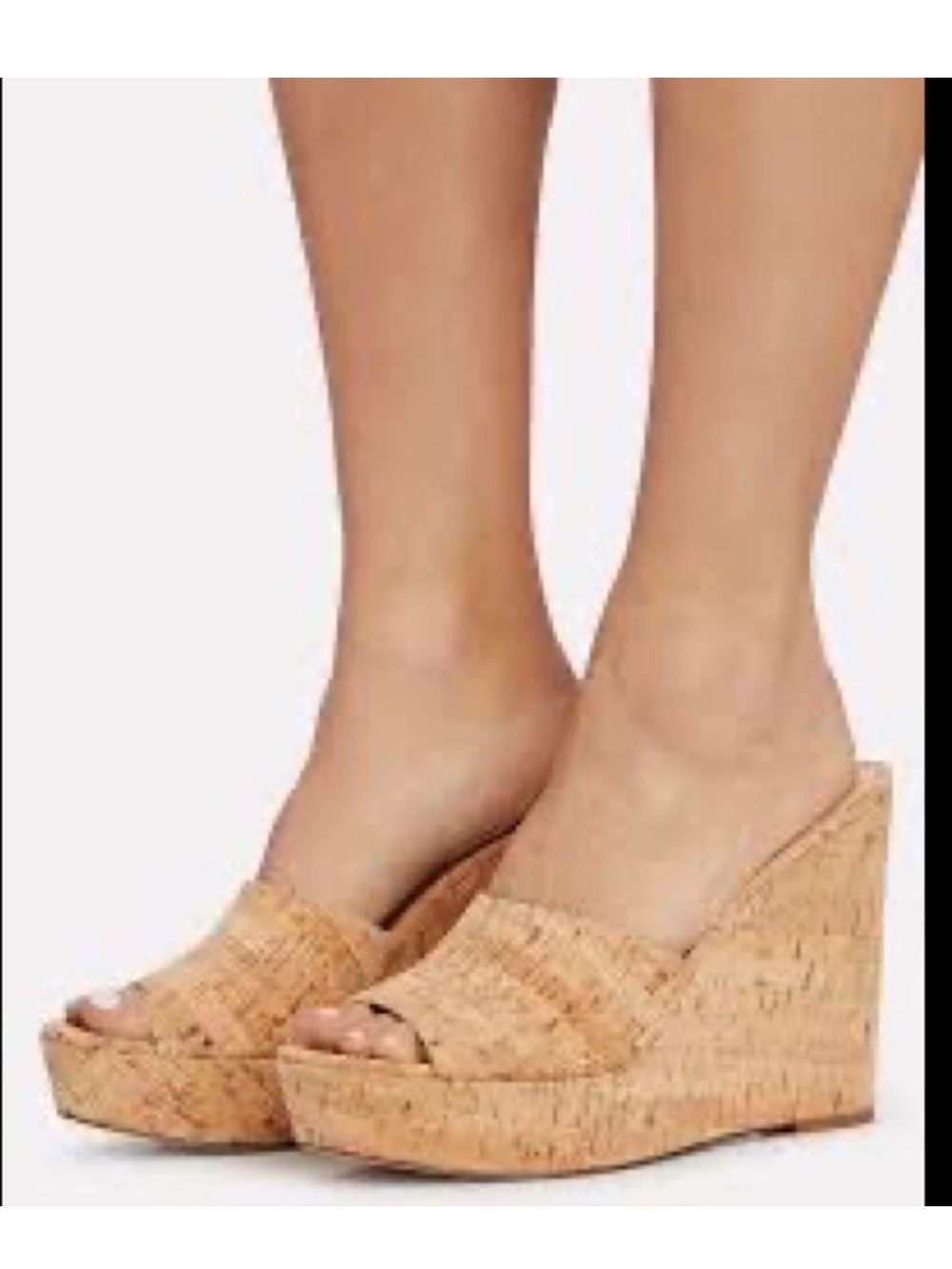 Veronica Beard Dali Cork Wedge Platform Sandal 9.5 Minimalist Resort Coastal - Picture 3 of 9
